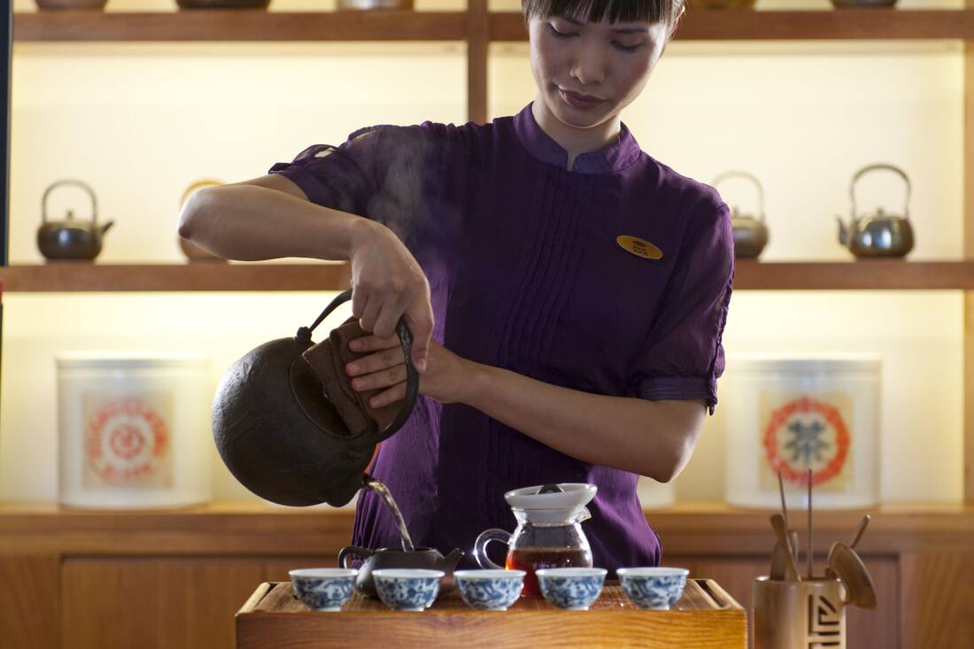 tea service at mandarin oriental, sanya
